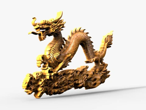 Chinese dragon CNC 3D Print Model