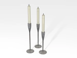 candlesticks 3D Model