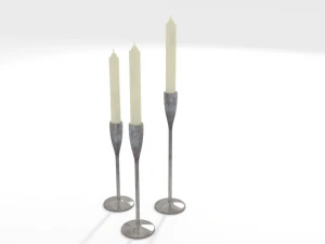 candlesticks 3D Model