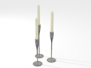 candlesticks 3D 모델