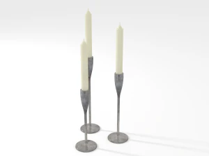 candlesticks 3D Model