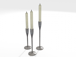 candlesticks 3D 모델