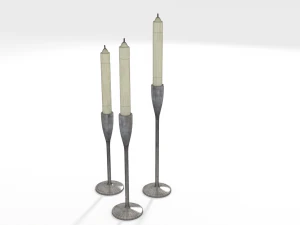 candlesticks 3D Model