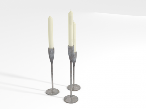 candlesticks 3D 모델
