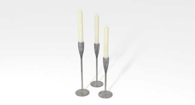 candlesticks 3D 모델 .c4d .max .obj .3ds .fbx .stl .blend 