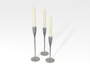 candlesticks Model 3D