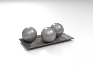 decorative balls tray Model 3D