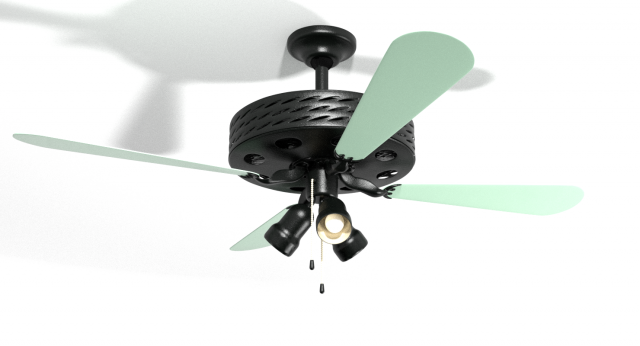 ceilling lamp-fan Model 3D .c4d .max .obj .3ds .fbx .stl .blend 