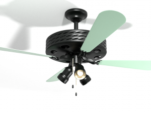 ceilling lamp-fan Model 3D