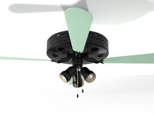 ceilling lamp-fan Model 3D