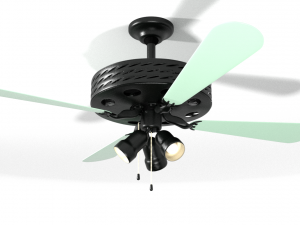 ceilling lamp-fan Model 3D