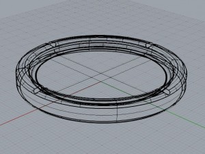 glass ashtray Model 3D