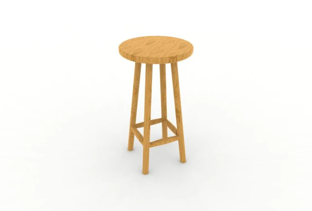 bar stool 3D Model .c4d .max .obj .3ds .fbx .stl .blend 