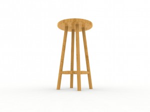 bar stool 3D 모델