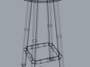 bar stool 3D 모델