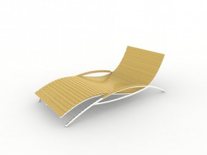 beach chair 3D 모델