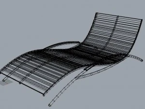 beach chair 3D Model