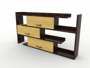 book shelf 3D मॉडल