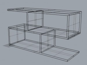 book shelf 3D Модель