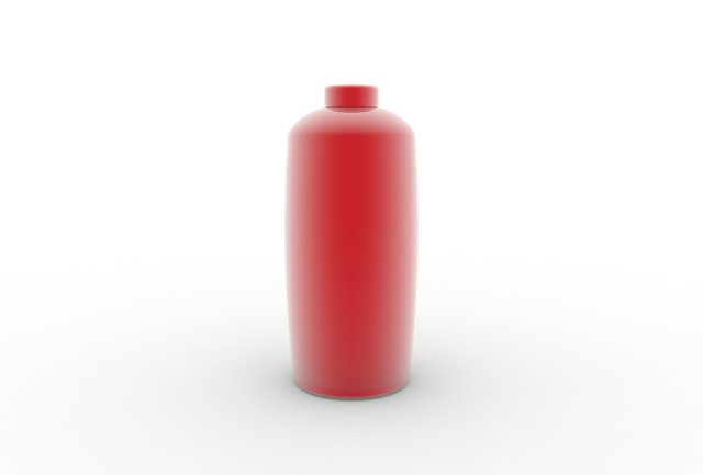 aluminum bottle 3D 模型 .c4d .max .obj .3ds .fbx .stl .blend