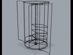round cabinet 3D Model