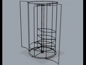 round cabinet 3D Model