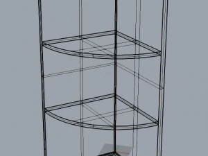 corner shelf 3D Model