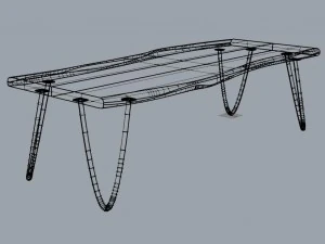 wooden table 3D Model
