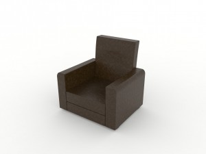 leather sofa 3D 模型