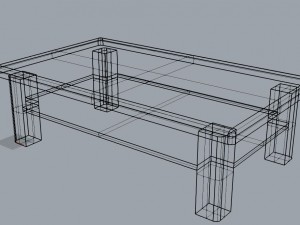 tv table 3D 모델