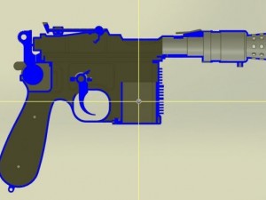 dl 44 han solo blaster pistol from the star wars 3D Принт Модель