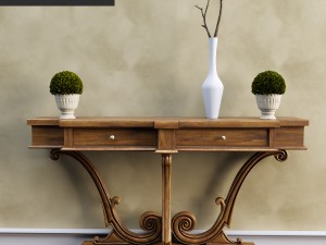 thin console-amber sands 3D Model