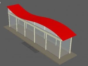 station de m&eacute;tro Modèle 3D