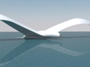 seagull and sea 3D Model