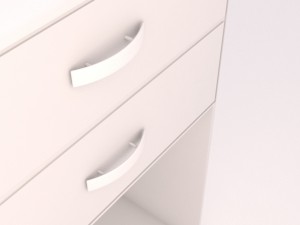 bedside table by ludik 3D Model