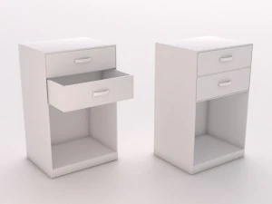 bedside table by ludik 3D Model