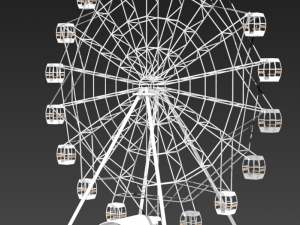 ferris wheel by ludik 3D Model