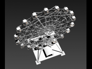 ferris wheel by ludik 3D 모델