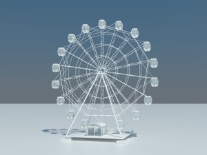 ferris wheel by ludik 3D 모델
