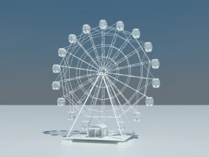 ferris wheel by ludik 3D Model