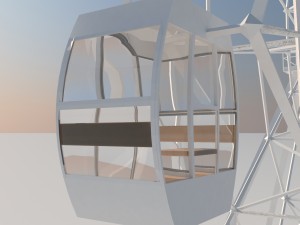 ferris wheel by ludik 3D 모델