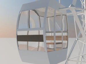 ferris wheel by ludik 3D Model