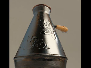 터키식 커피포트 3D 모델