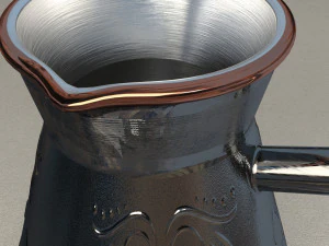 터키식 커피포트 3D 모델