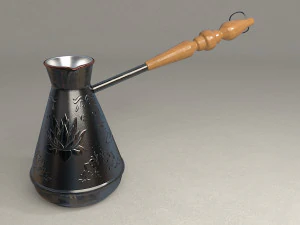 터키식 커피포트 3D 모델