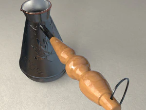 터키식 커피포트 3D 모델