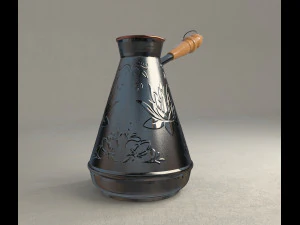 터키식 커피포트 3D 모델