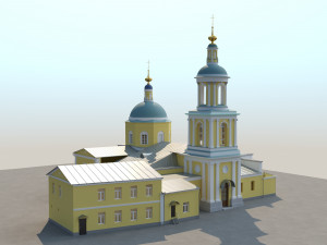 russian church 3D Модель