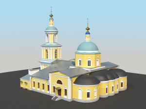 russian church 3D Модель