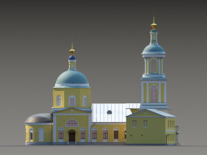 russian church 3D Модель